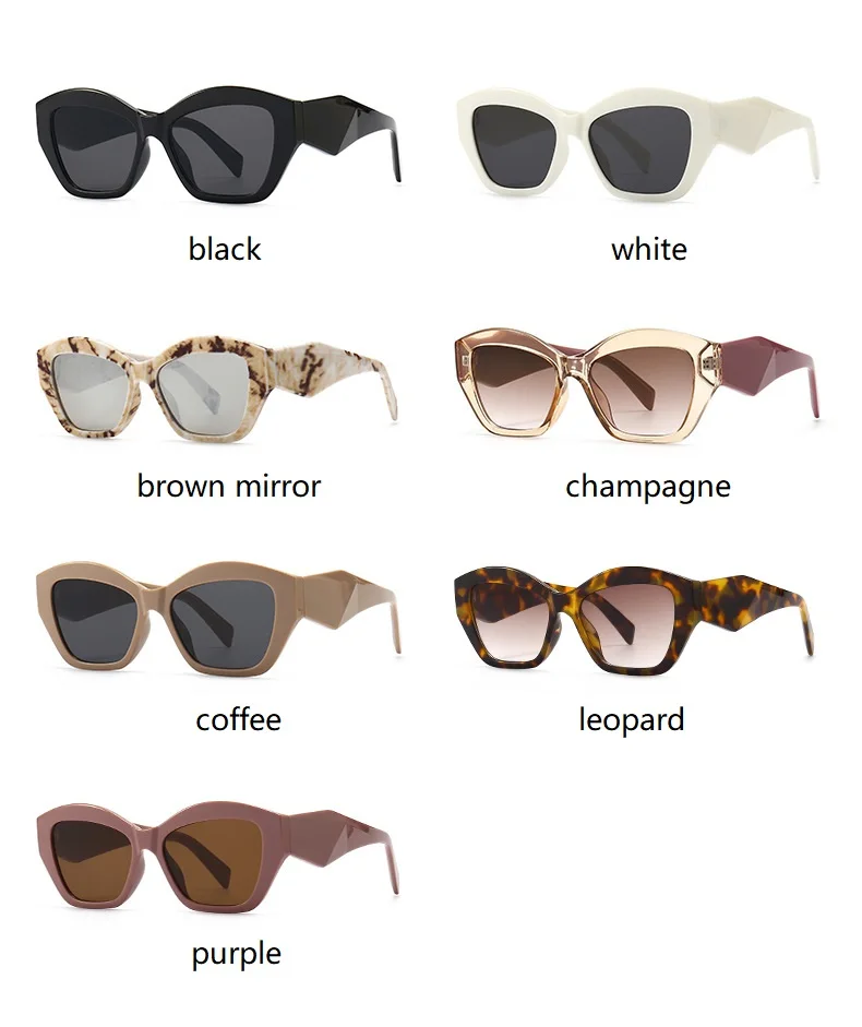 Fashion Sunglasses Women Luxury Brand Vintage Square Sun Glasses  Retro Black Ladies Cat Eye Eyewear Eyeglasses oculos de sol