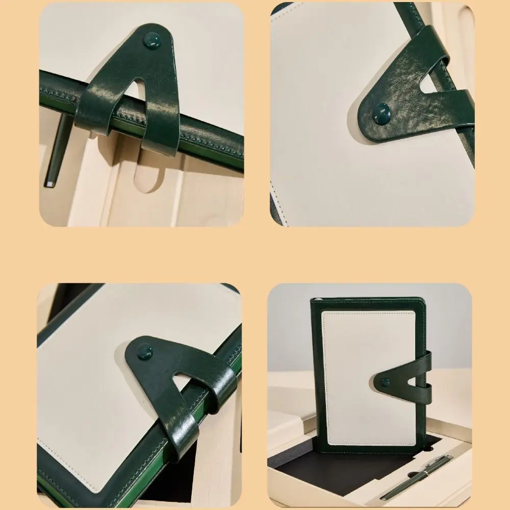 Cancelleria A5 Diario Notebook Addensare Fibbia Riunione Blocco note Retro PU Programma Libro Scuola