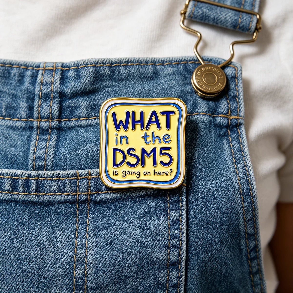 9 Stück/Set WAS IST HIER IM DSM5 LOS? Emaille-Anstecker, Brosche für die psychische Gesundheit, Rucksack- oder Revers-Anstecker, Schmuck-Accessoires, Geschenk für Freunde – Detail 6