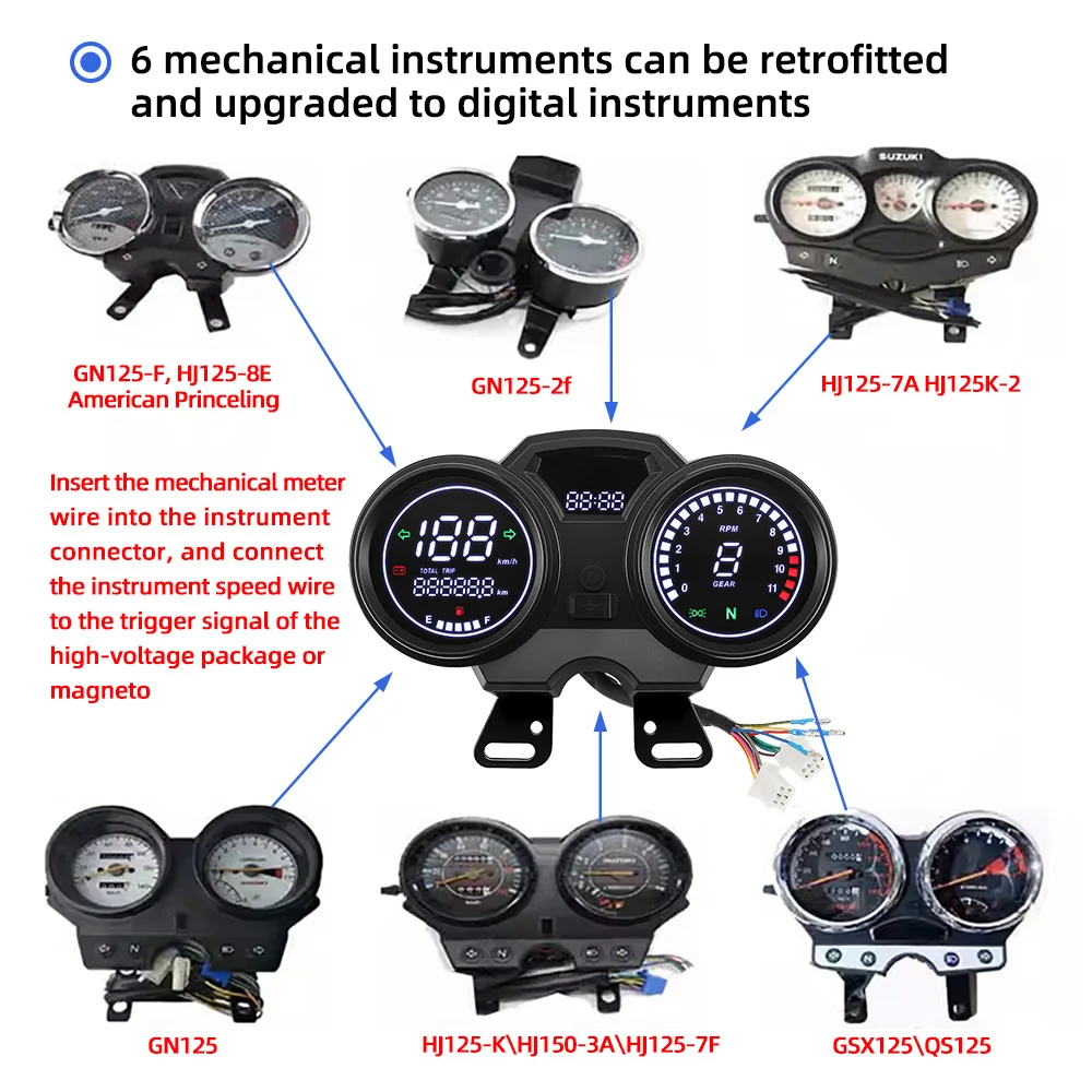 Thumbnail 2 - #32 Latest Motorcycle Tachometers Offers