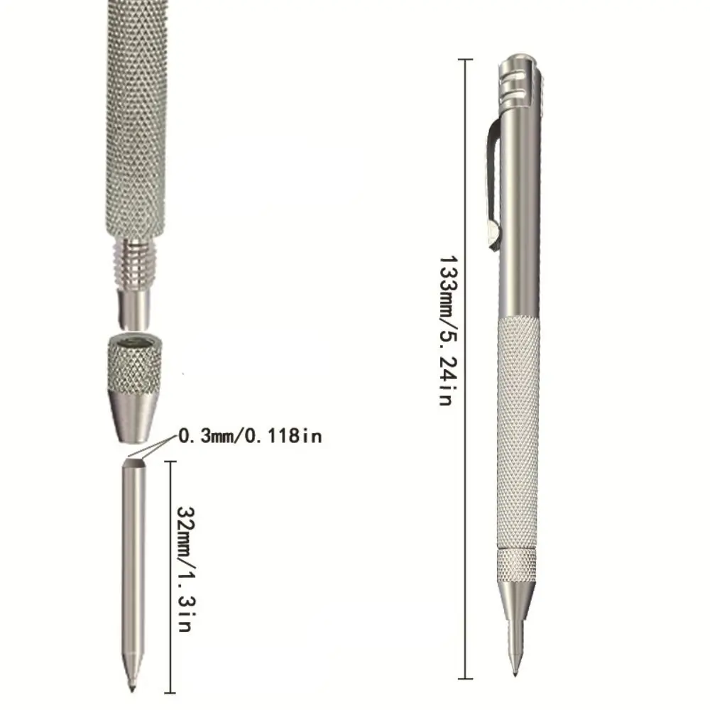 Stylo de traçage magnétique en diamant, stylo de gravure en carbure dédié et Durable, marqueur de coupe Portable remplaçable, crayon pour carrelage