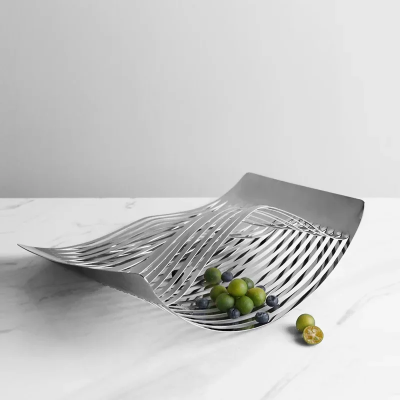 Curved line art desktop simple design, fruit plate fruit basket model room window soft decoration ornament