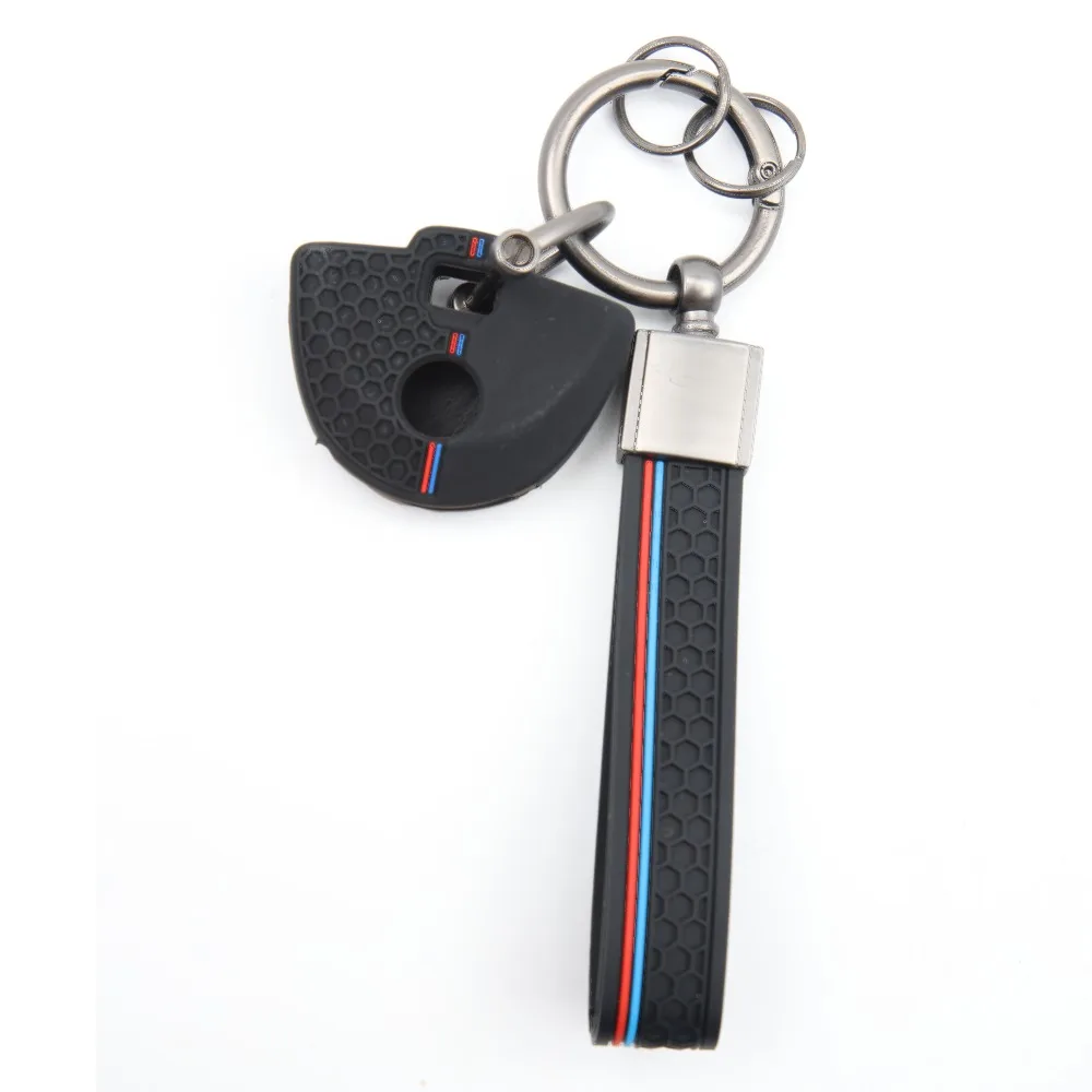 Silicone Car Key Fob Cover For BMW F750GS F850GS R1200GS R1250GS S1000XR S1000RR G310R G310GS Motorcycle with clasp holder