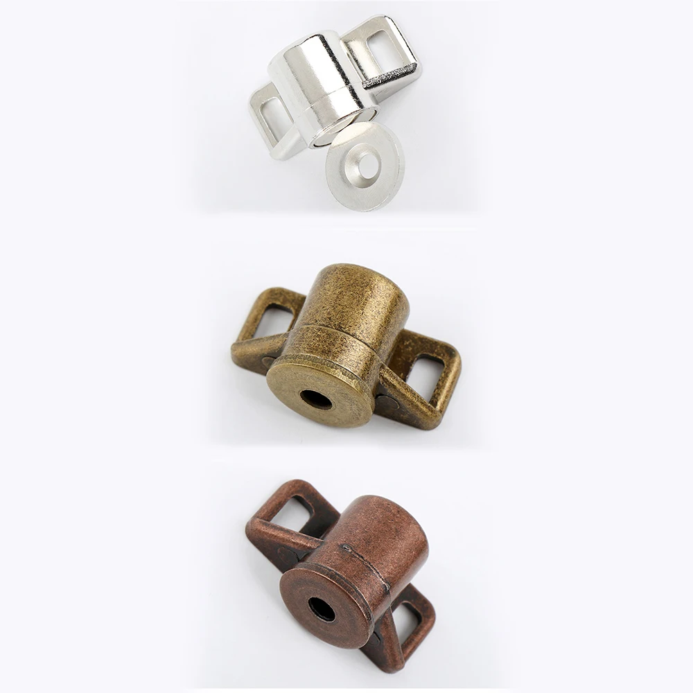 1~5PCS Zinc Alloy Wardrobe Magnetic Suction Powerful Round Cabinet Catches Iron Cabinet Door Suction Hardware Magnets