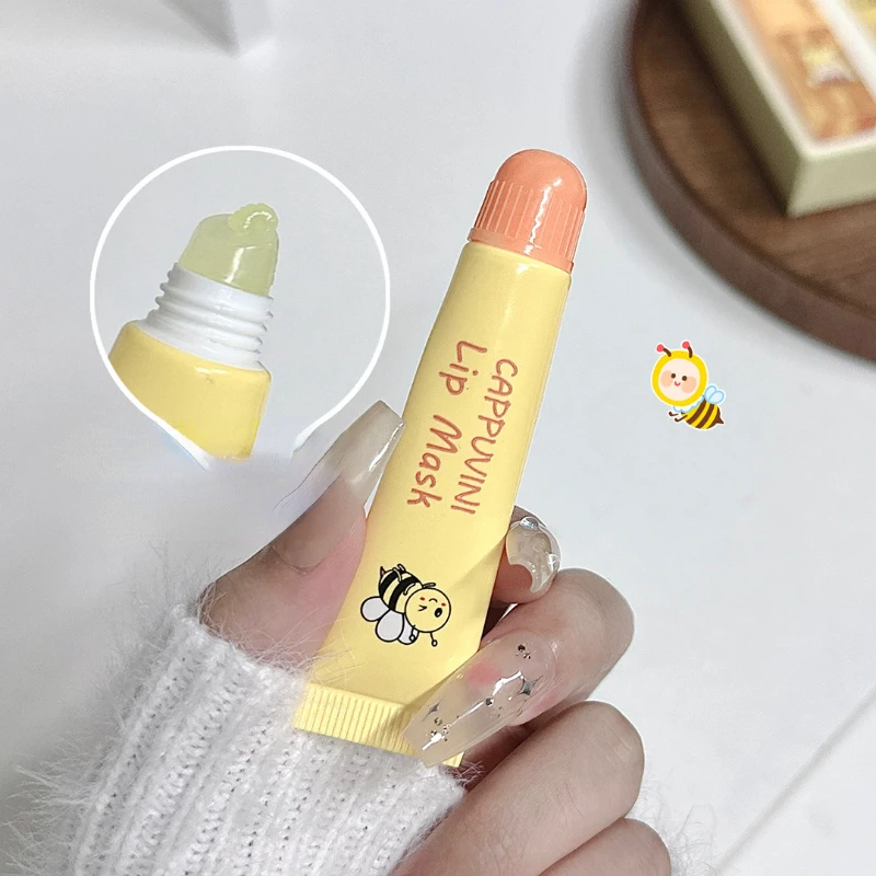 Honey Lip Oil Moisturizing Anti-dry Lip Balm Anti-cracking Hydrating Lipstick Lip Gloss Base  Sleep Mask Korean Makeup Cosmetic