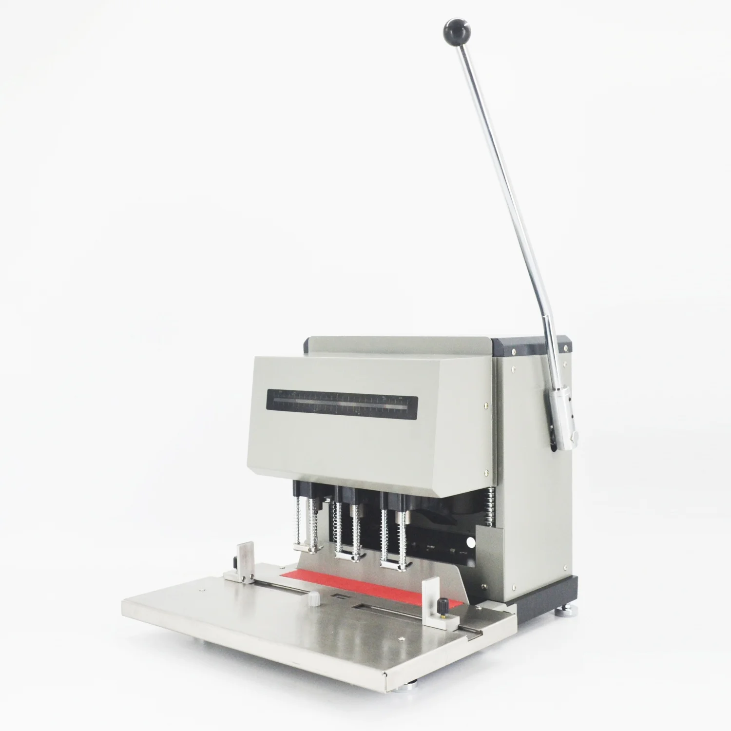 3-Hole Electric Paper Puncher Manual Adjusting Notebook Hole Distance Heavy Duty Metal Material