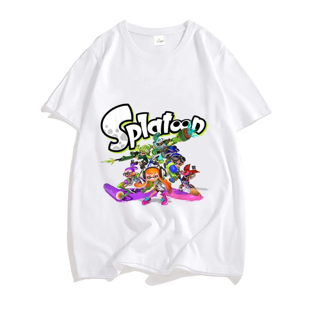 Splatoon Cotton High Quality EU Size t-shirts harajuku streetwear funny men tshirt streetwear Japanese manga male clothes