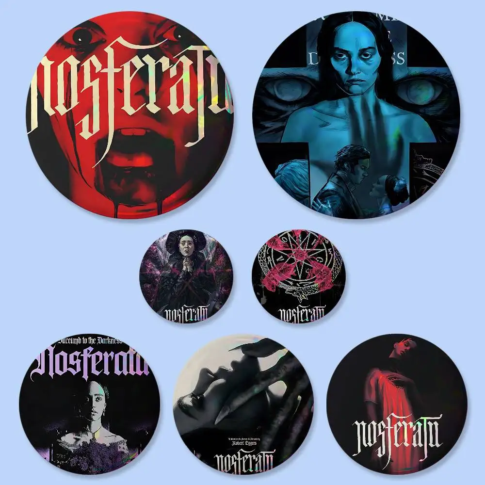 

Креативные круглые значки-броши N-Nosferatu по мотивам классических фильмов ужасов, аксессуары для декора сумок, подарки для фанатов и друзей