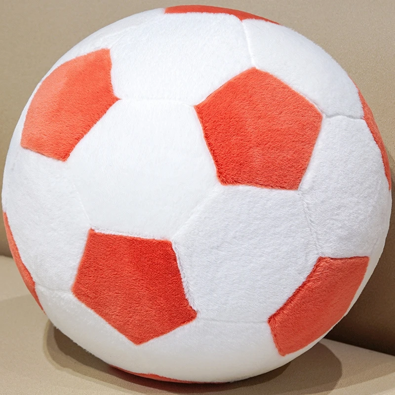 Soccer Ball Plush Cushion Soft Decorative Throw For Kids Teens Men Women Bedroom Living Room Car Cozy Gift Birthday Christmas