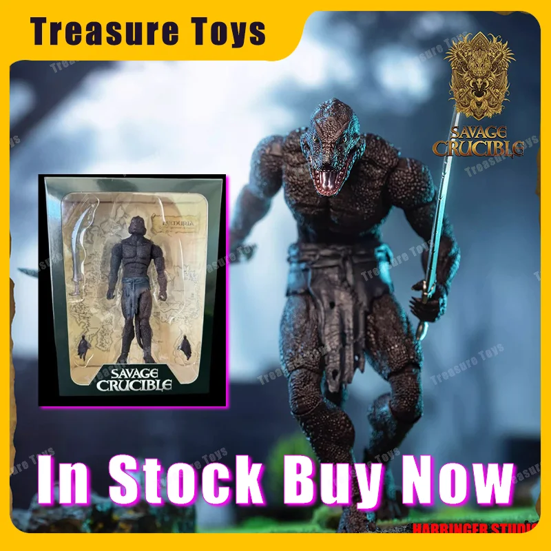 

Harbinger Studio 1/12 Savage Crucible 1st Batch Lizard Action Figure Model Movable Shadow Slate 6" Full Set Fans Toys