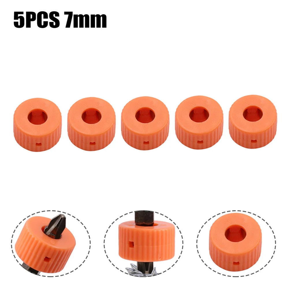 Imagem -03 - Orange Mini Round Magnetic Ring Pick up Tool Anel Magnetizador para Screwdriver Bits Conjuntos de Ferramentas Manuais mm Pcs