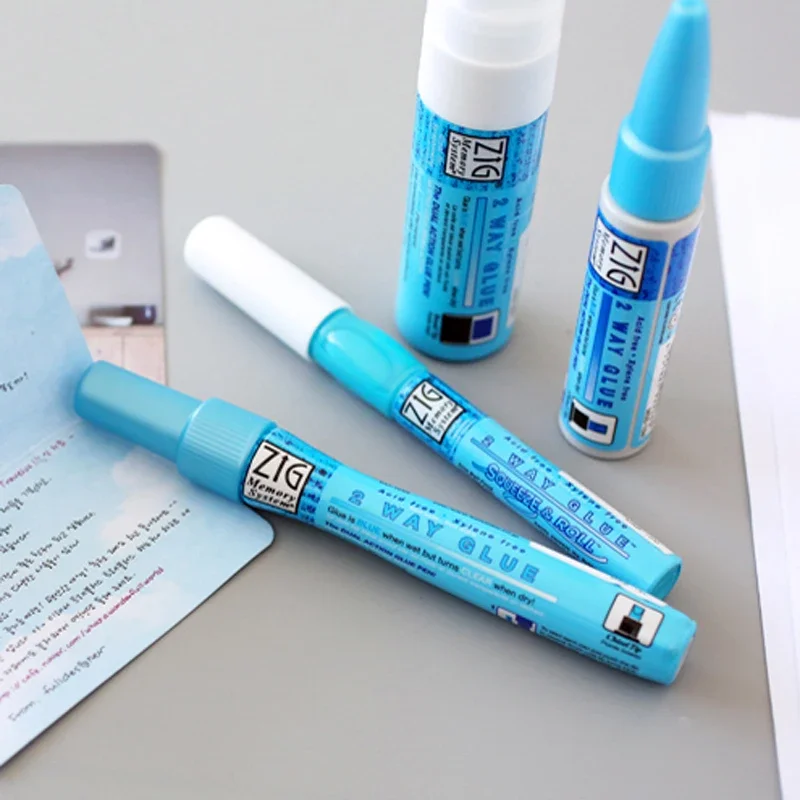 1pc JAPAN Kuretake ZIG Environmental Protection Coloured Glue DIY Tools Glue Pens School Supplies