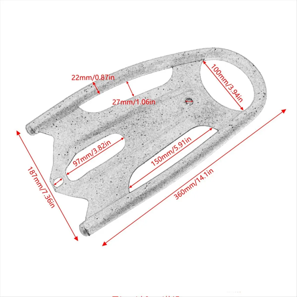 A23Z Motorcycle Rear Rack Luggage Rack Travel Rack Rear Cargo Rack for S 650 VN650 VN 650