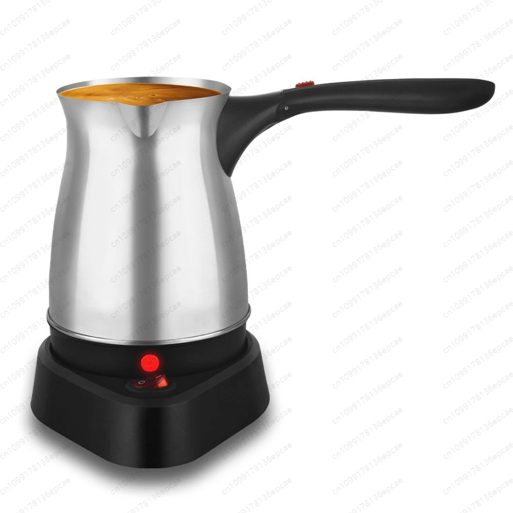 

European Turkish Coffee Pot with Handle Stainless Steel Electric Cooking Coffee Machine Kettle 500ml