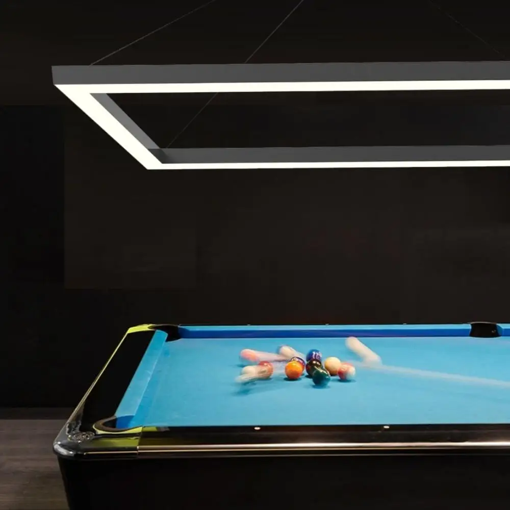 7ft 8ft 9ft LED Pool Table Lights Dimmable Rectangular Linear Pendant Light for Billiard Room