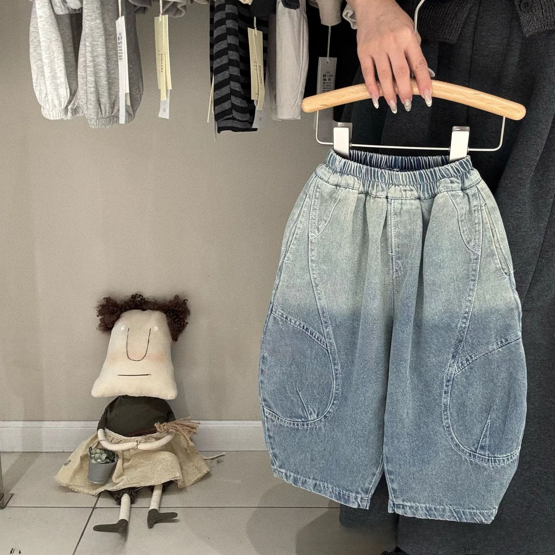 

Children's pants 2026 spring children's Korean casual jeans