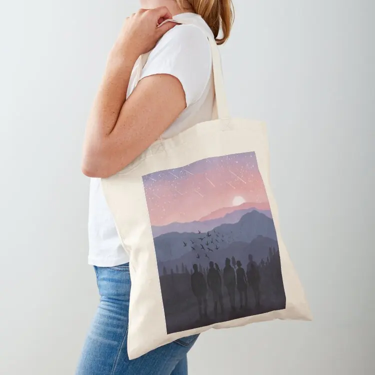 

TRC Sunset Landscape Tote Bag shopper bag woman foldable reusable bag eco folding tote men