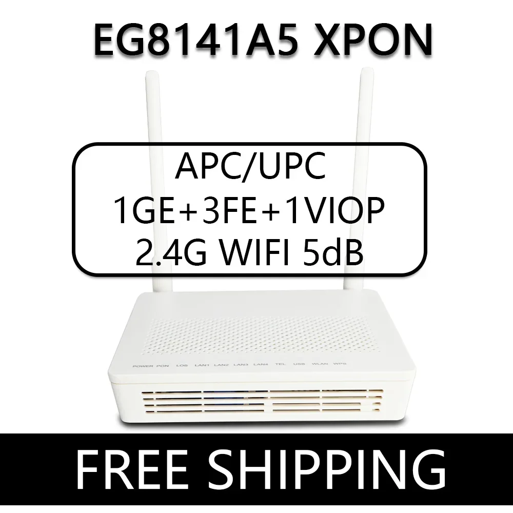 

OPTFOCUS EG8141A5 XPON ONU NEW Original APC UPC ONT 1GE 3FE VIOP 5G WIFI FTTH Modem Router Huawe EPON GPON ONT