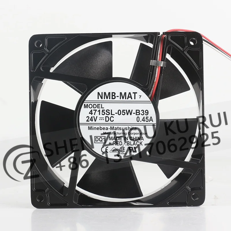 

New NMB DC 24V 0.45A AC EC 12038 inverter Double ball bearing 120X120X38MM three wire 4715SL-05W-B39 cooling fan 12CM