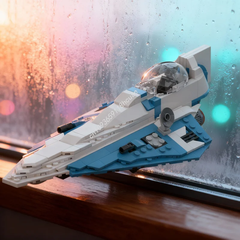 

315pcs MOC Qui Gon Jinn S Delta 7 Starfighter Star Battle Model Building Blocks Construction Christmas Gifts Toys Brick