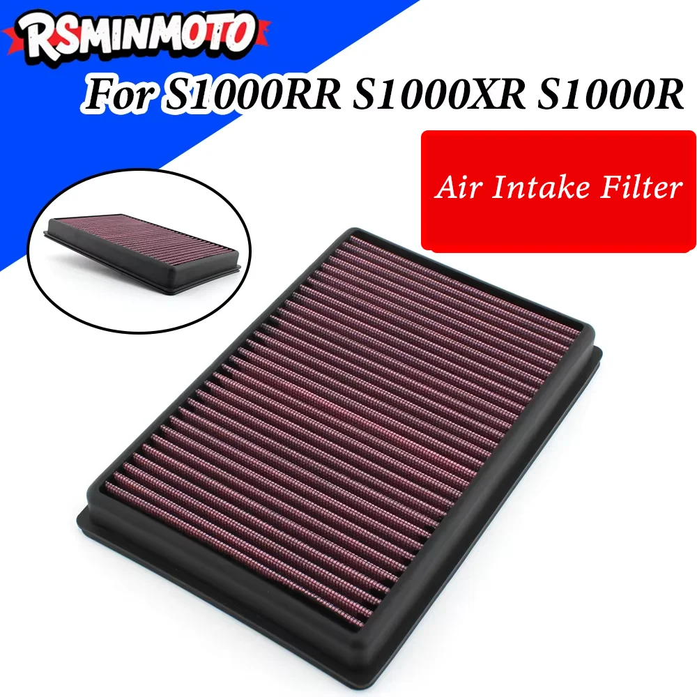 For BMW S1000R/XR/RR 2009-2019 Motorcycle Washable Air Filter For  BMW HP4 Competition HP4 Race S1000 R RR XR
