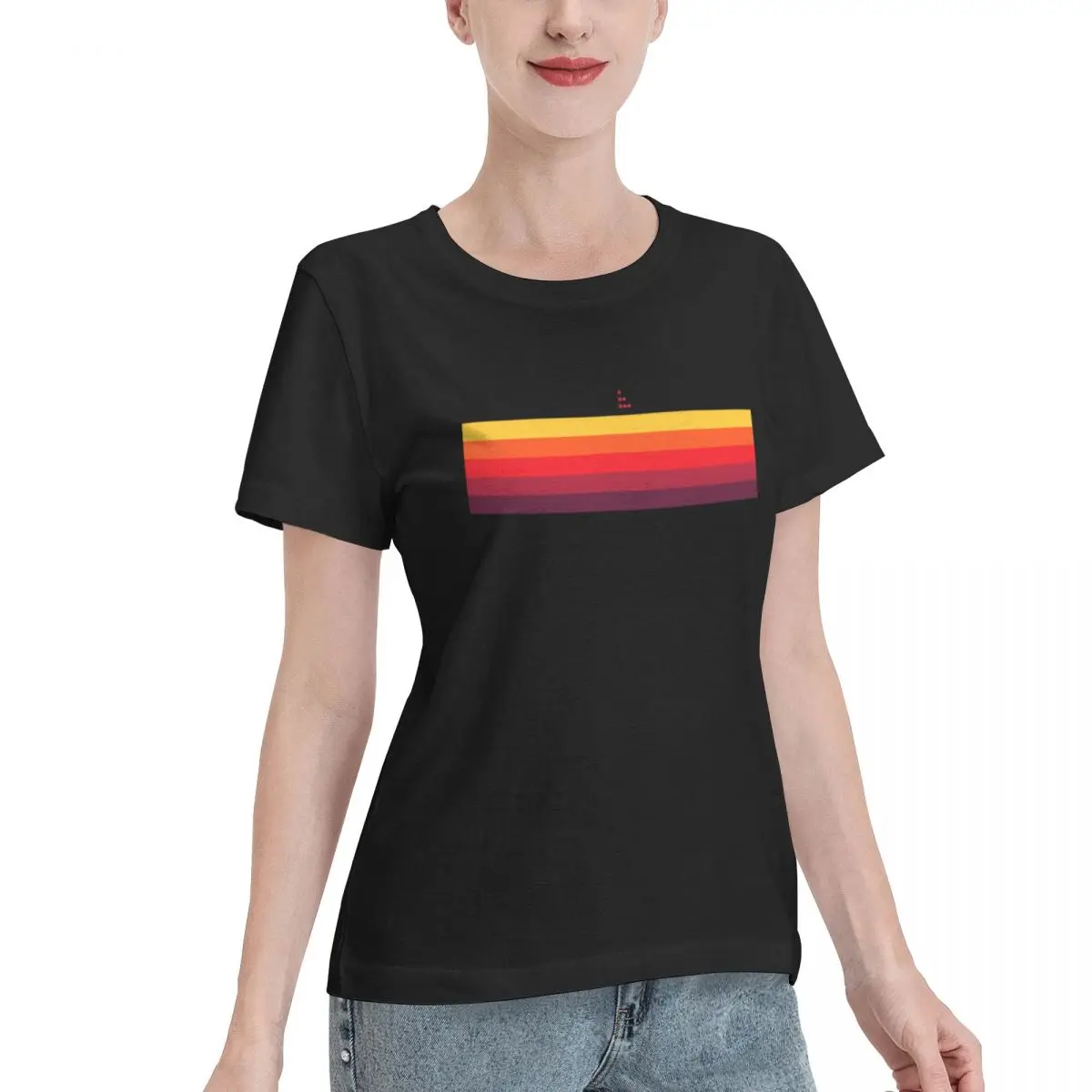 Ootd Favorite Sunset Video Cassette VHS Women's T-shirt Vintage Wear Sport Casual Top