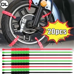 Universal Motorcycle Tires Anti-skid Chain Strip Triangle Anti-skid Tie Emergency Seat Belt Emergency Tire Snowfield Chain