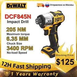 DEWALT DCF845 20V Impact Driver 205NM  Brushless Motor Cordless Rechargable Screwdriver Electric Impact Drill Dewalt Power Tools