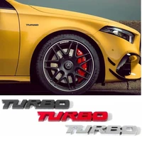 Car Sticker Turbocharged Turbo Metal Alloy 3D Badge Car Modification Accessories Rear Marked Side Marking Decorative Car-Sticker 3