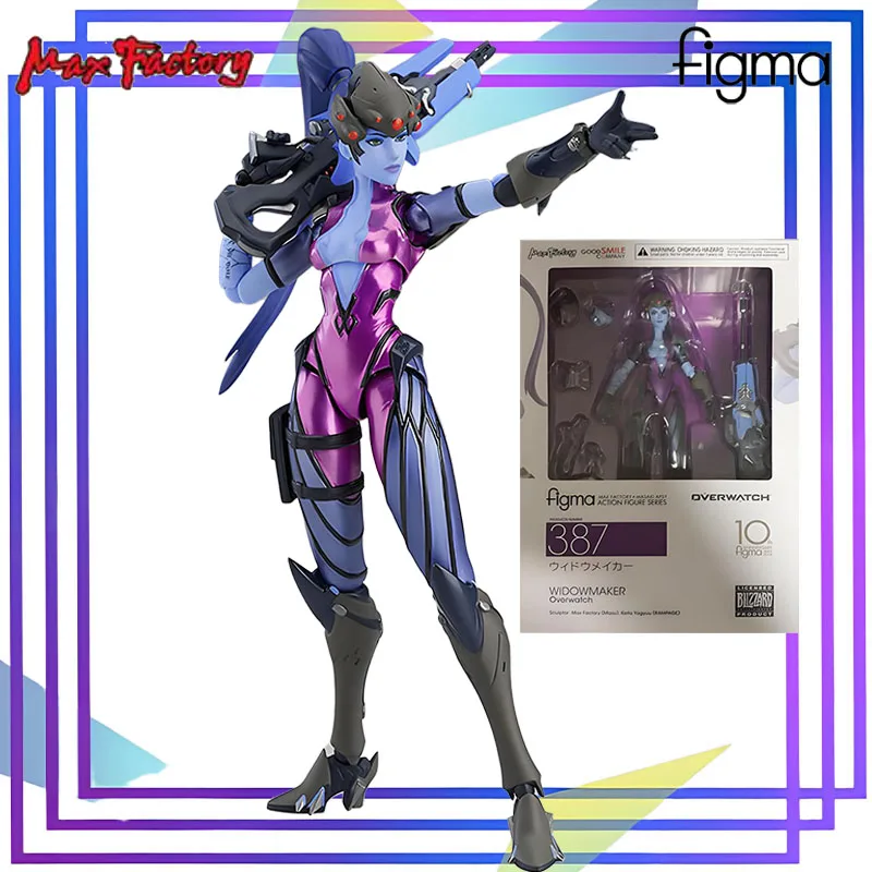 Max Originele Figma Serie 《Overwatch Widowmaker》Action Figure Assembly Model Speelgoed Collectible Model Ornamenten Cadeaus voor Kinderen