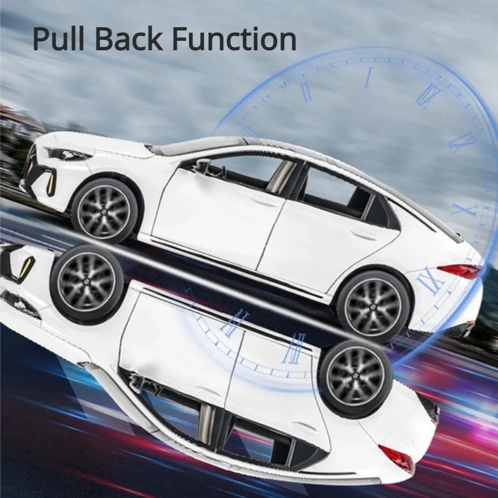1:24 EMPOW Alloy Cars Models Toy with Light Music 6 Doors Opened Vehicle Wheel Pull Back Miniature Car for Boys Educational Toys