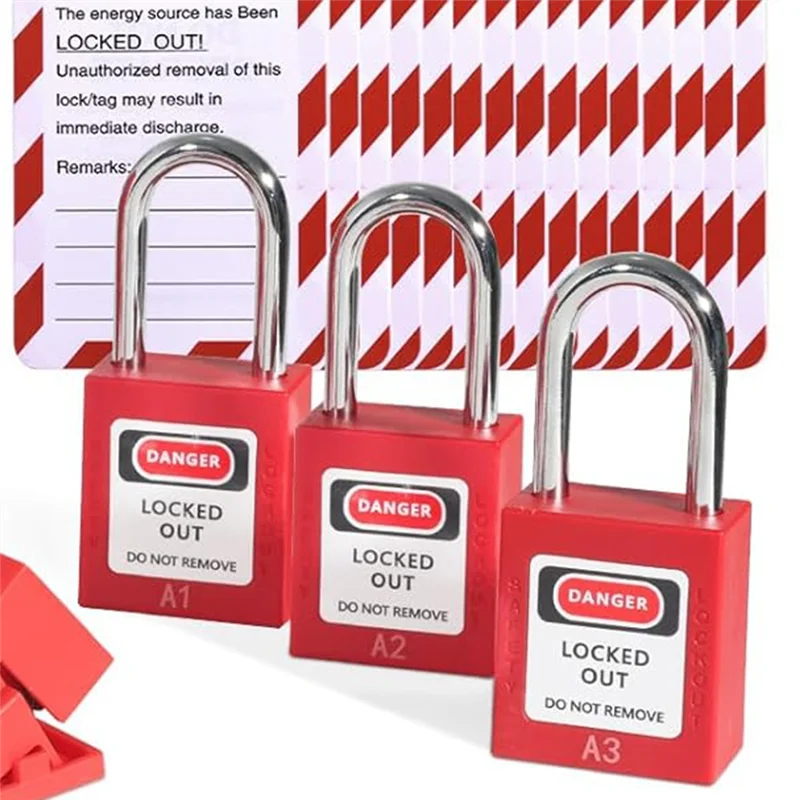 AS95-Kit etichetta di blocco Kit etichetta di blocco industriale elettrico elettrico, kit etichetta di blocco