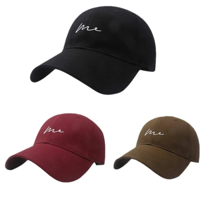 Sommer Neue Baseballmütze mit gestickten Buchstaben für Frauen Kleines Gesicht Outdoor Freizeit Sonnenschutzhut Trendy