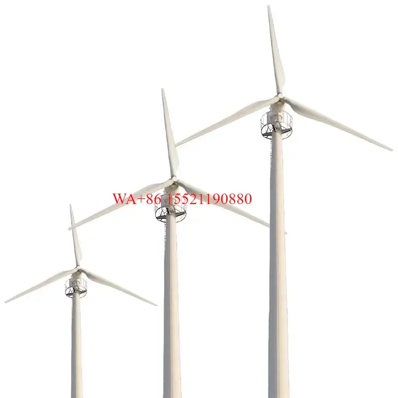 WMWMNU 50KW 380V 3 Phase Horizontal Wind Turbine Residential Maglev Generator Low Noise 40dB MPPT for Farm Off Grid System