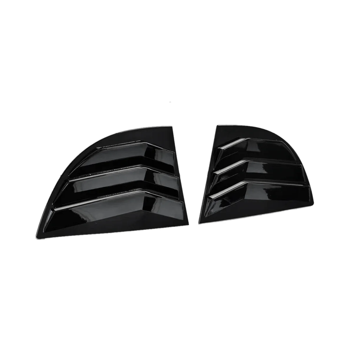 

1Pair Car Rear Window Shutter Cover Trim for Honda Civic Sedan 8Th 2005-2011 Side Louver Trim Panel Vent Sticker A