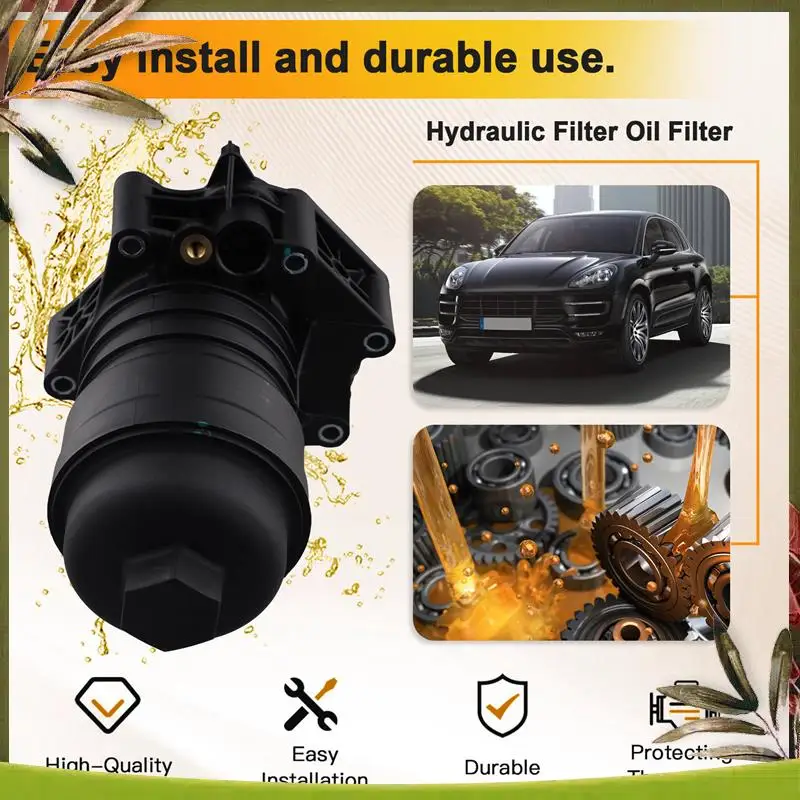 

Portable Oil Filter For Porsche Cayenne Panamera Macan Oil Grid Base PAB115401 9A711540100 9A711540105 9A711540110 06M115401E