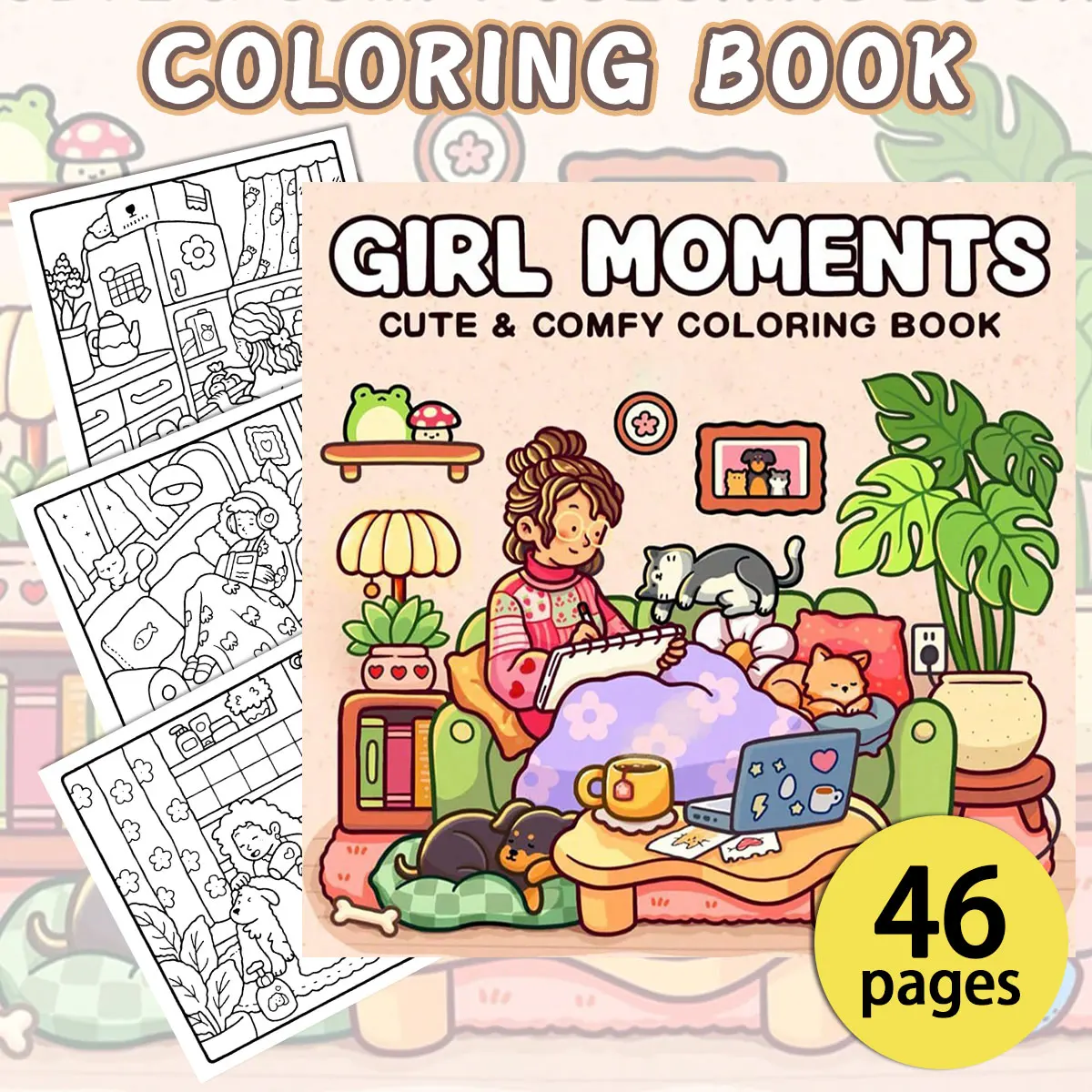 FlowerCosmeticsColoringBooksCharmingScenesEasyColoringForHomeParentChildDIYRelaxUnwindBoostCreativity