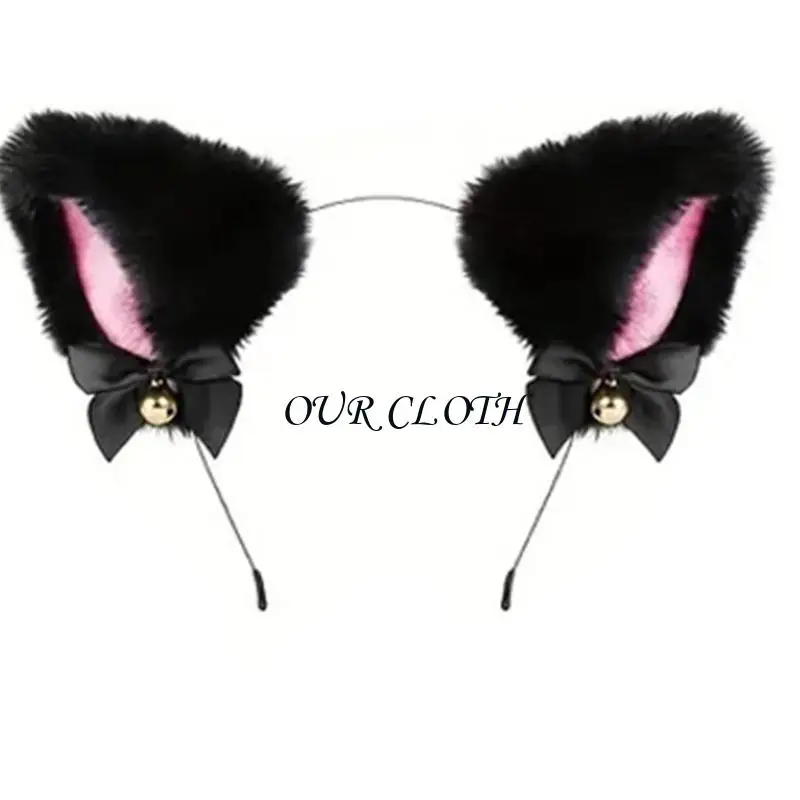 accessori per vestire i gatti includono collana, cerchietto per capelli, coda e guanto per ragazza Y1AC