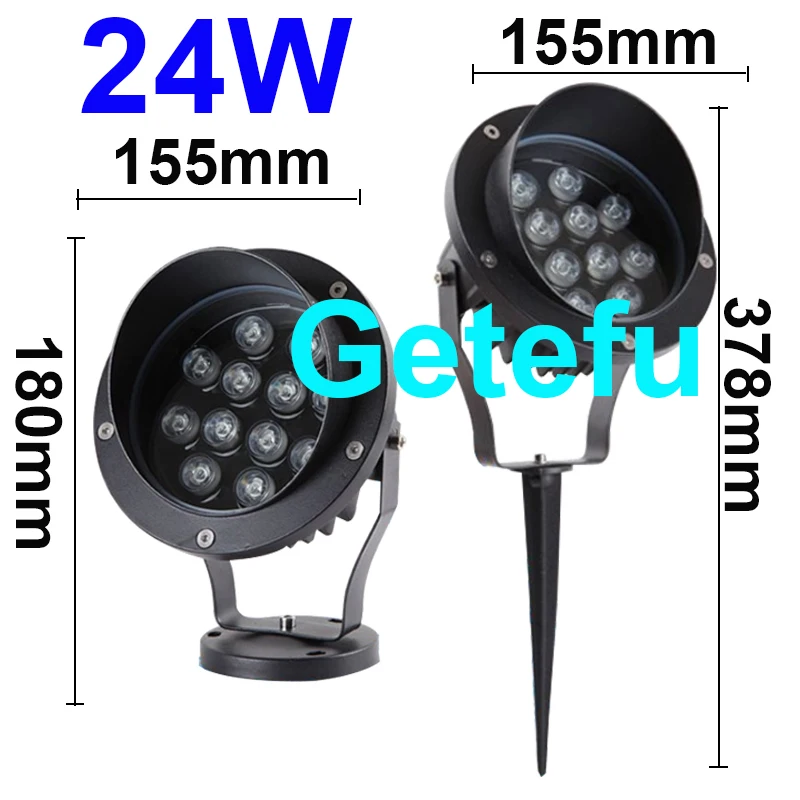 LED-Außenscheinwerfer DC12V AC220V110V Flutlicht Garten Landschaft Wandwaschbeleuchtung IP67 tarennt Baumgräser Hinterhof Rasenlampe – Detail 15