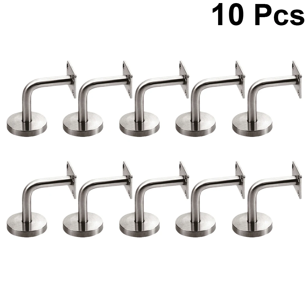 10 Pcs Staircase Handrail Bracket Mounted Brackets Railing for Hardware Glass Railings Wall The Fence