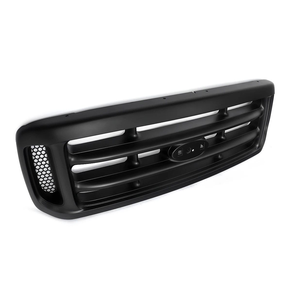 Matte Black Front Bumper Racing Grille for Ford F250 F350 F450 Super Duty 2009-2014 Modified Grille for Ford Front Upper Griils