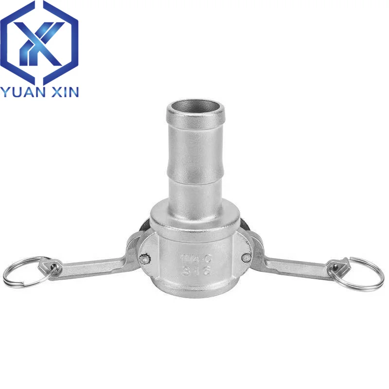 304 Stainless Steel Quick Coupling C-Type Hose Water Pipe Clamp Hose Connector Industrial