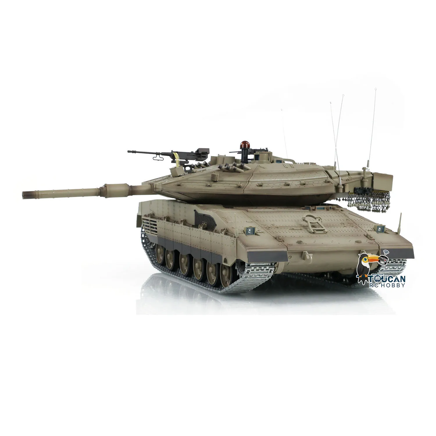 1/16 RC Tank Heng Long IDF Merkava MK IV 3958 360° Turret Rotary Upgrade Version TK-7.0 Metal Tracks Model Toy TH22647