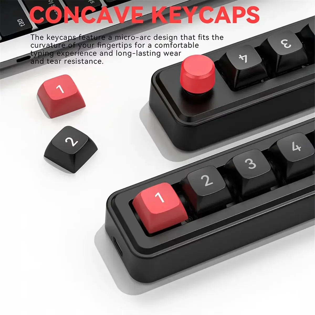 Keyboard connected to a gaming computer