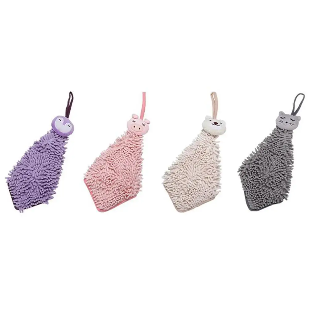 

Hanging Hand Towels Absorbent Thick Microfiber Creative Pet Design Dry Kitchen Towel Soft Comfortable Child Safe