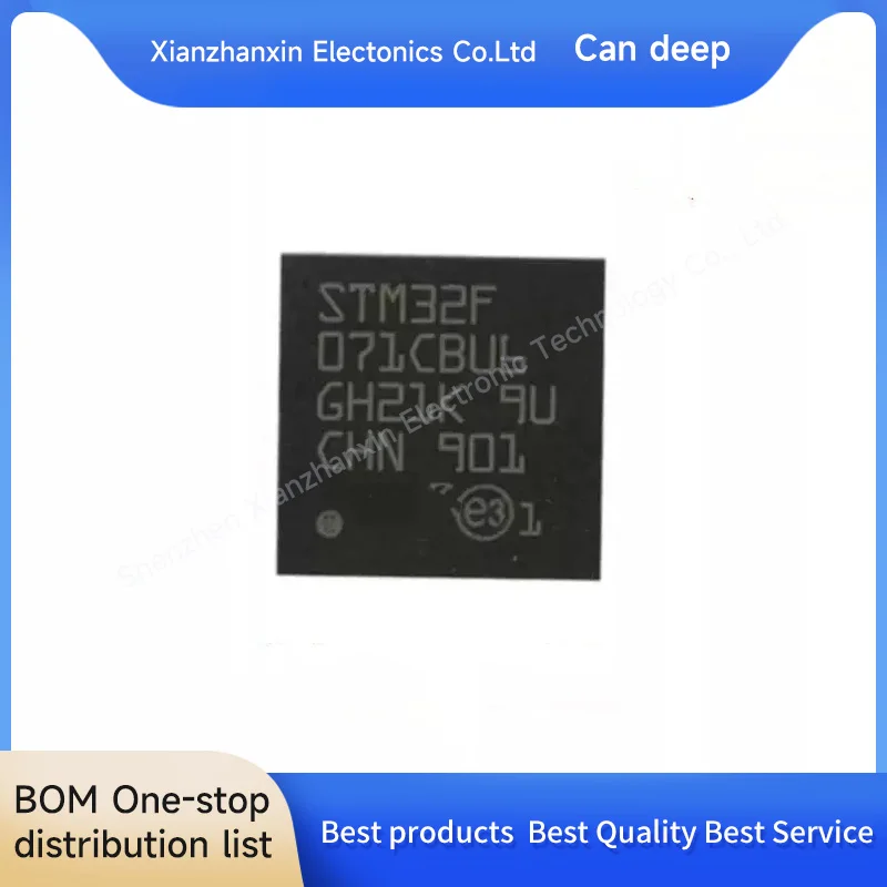 1PCS/LOT  STM32F071CBU6 STM32F071 QFN48 Embedded 32-bit microcontroller chip
