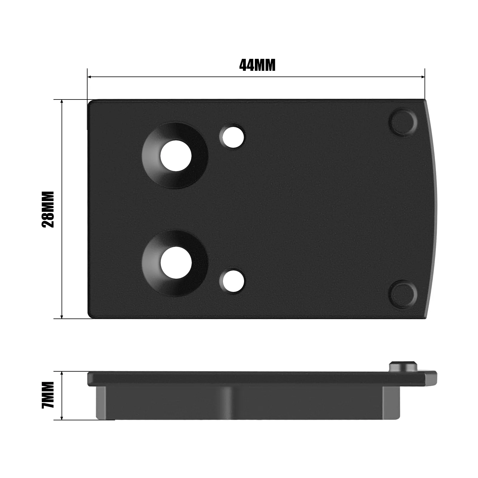 

Охотничьи аксессуары OPTICS, тактический прицел, монтажный адаптер с жестким анодированным красным точечным прицелом