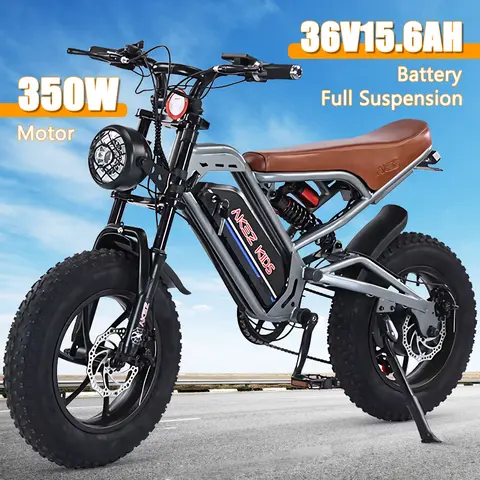 AKEZ 16 pouces 350W moteur 36V 15.6AH batterie amovible vélo électrique Mini enfants cyclisme en plein air gros pneu montagne équilibre vélo