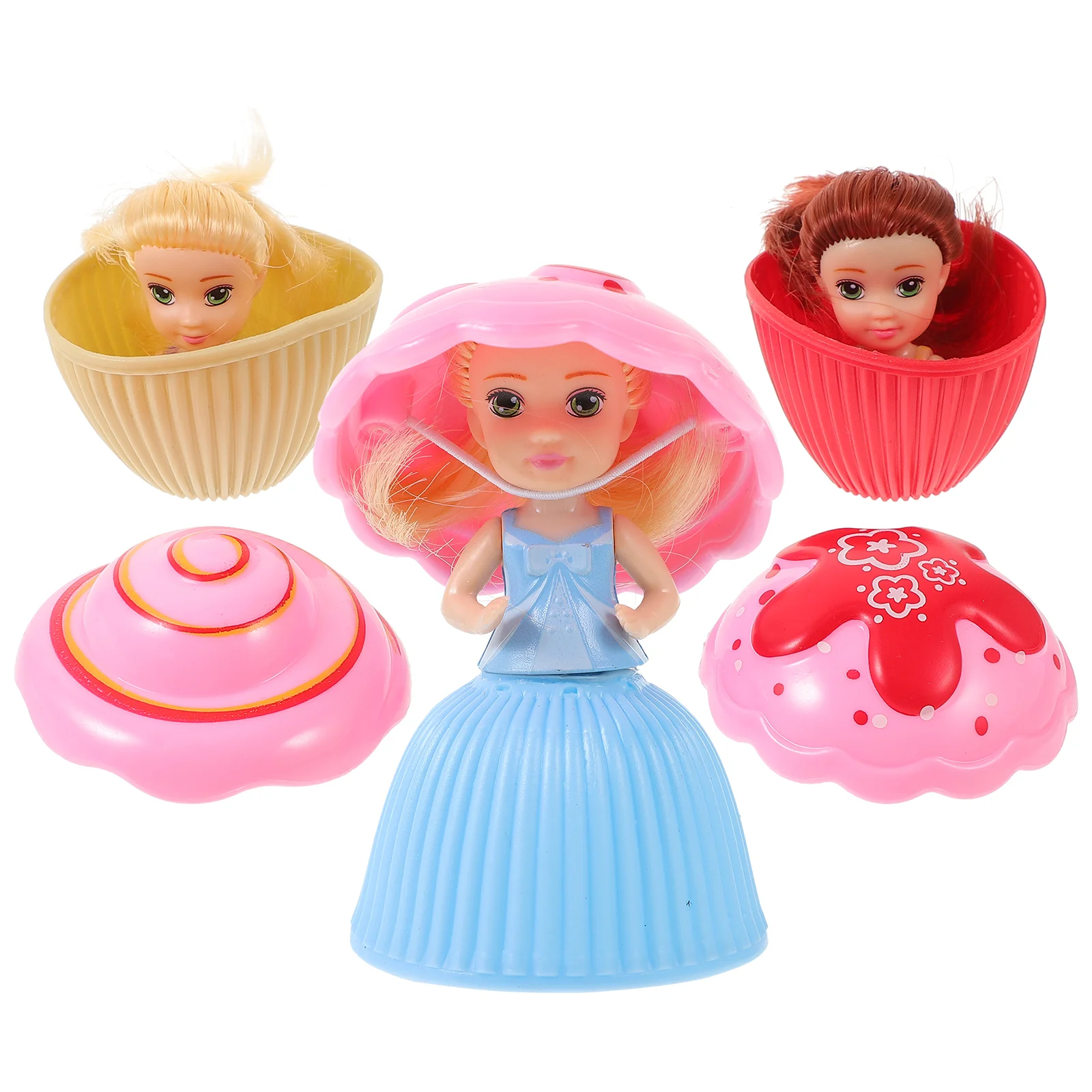 3 szt. Mini Cupcake zabawki prezentowe (losowy kolor i styl) zabawki niespodzianki