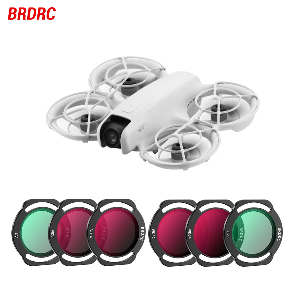 BRDRC Lens Filter for DJI Neo ND Filter Set CPL UV ND8 ND16 ND32 ND64 Drone Filters Kit HD Optical Glass Camera Filter Accessory